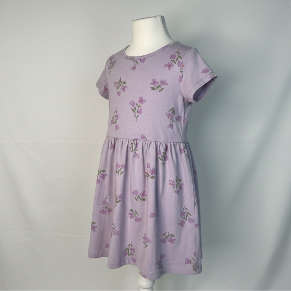 Lavender Floral Girls Dress Size 6